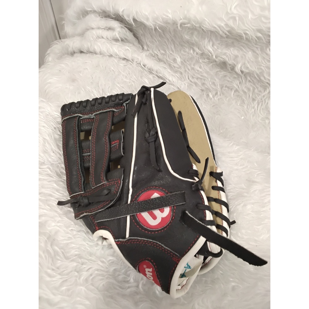 Wilson A450 Baseball Glove 11 Inch Black Tan Youth Utility WTA04RB2211
